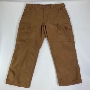 DuluthFlex Fire Hose Relaxed Fit Brown Cargo Work Pants 40x28‎